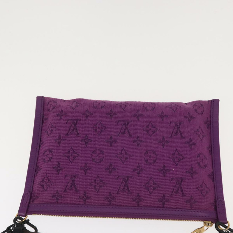 【日本直送】路易威登 Monogram 牛仔布平底斜背包 M44641 LV 正品 152437SAM-16