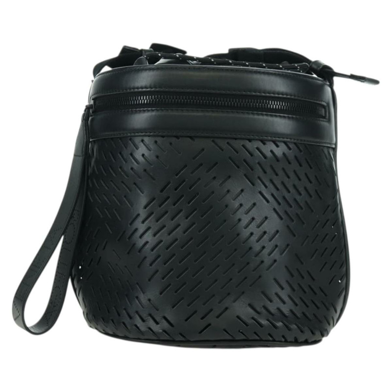 【日本直送】BOTTEGA VENETA 黑色真皮單肩包 正品 bs33399V-1