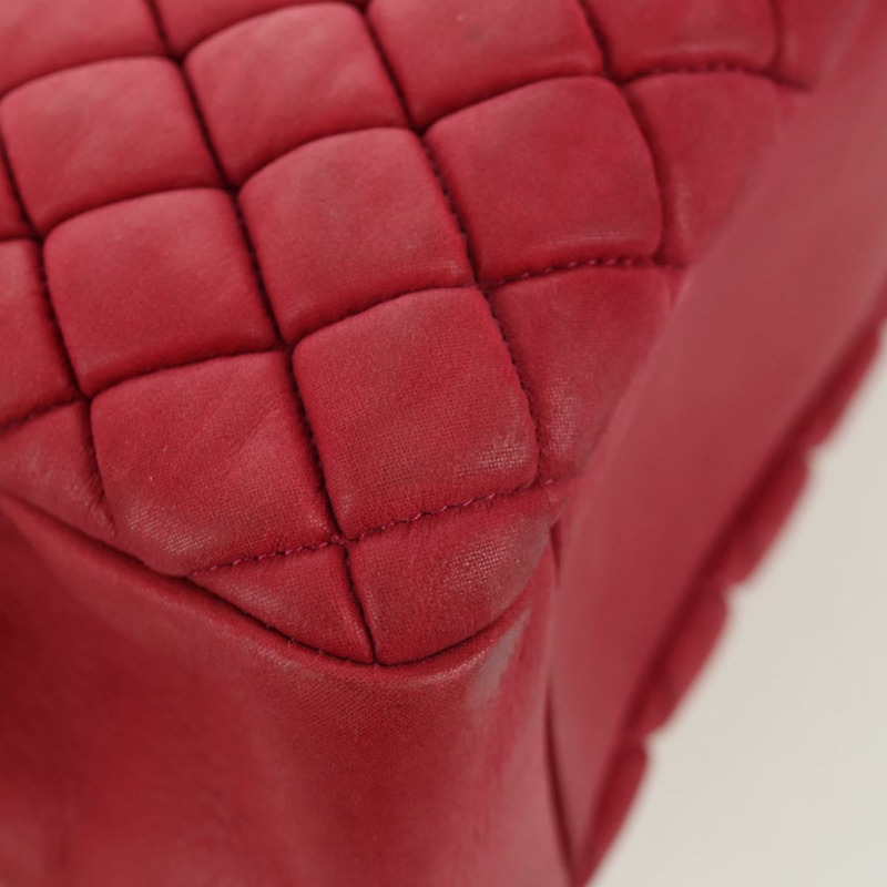 【日本直送】香奈兒紅色皮革鏈條單背包 CC 正品 173242SAV-12