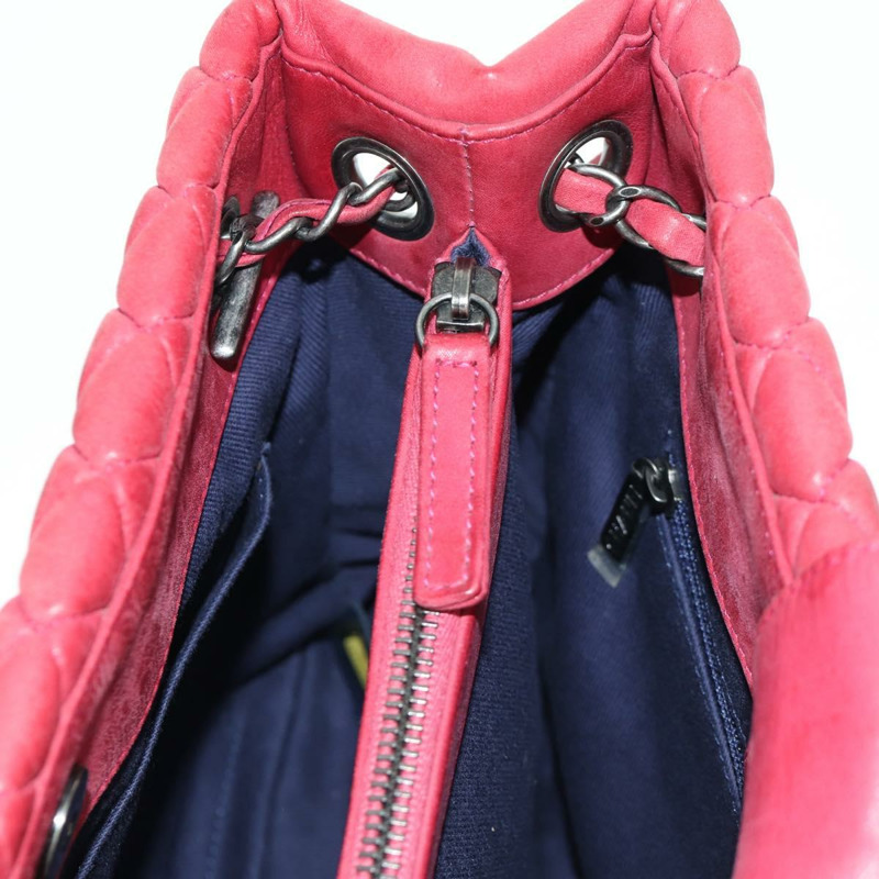 【日本直送】香奈兒紅色皮革鏈條單背包 CC 正品 173242SAV-19