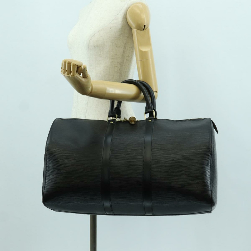 【日本直送】路易威登 Epi Keepall 45 波士頓包 黑色 M42972 LV 正品 166038V-21