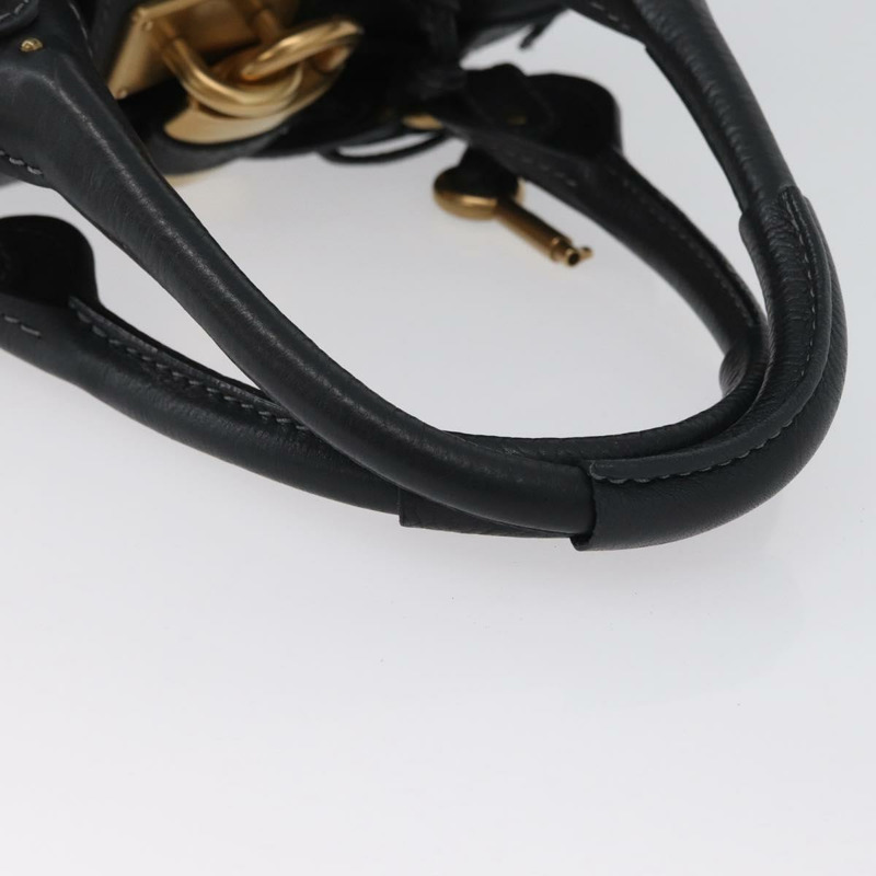 【日本直送】Chloe Paddington 手提包，黑色金色銀色真皮款，正品 am10860SAV-6