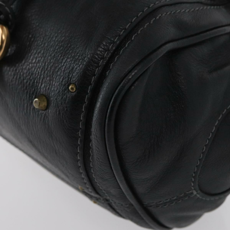 【日本直送】Chloe Paddington 手提包，黑色金色銀色真皮款，正品 am10860SAV-12