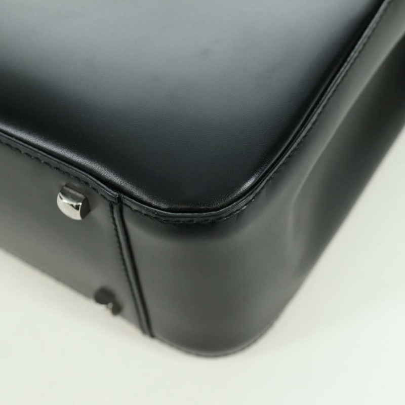 【日本直送】Salvatore Ferragamo Gancini 手提包，黑色銀色真皮，正品，貨號 172480V-10