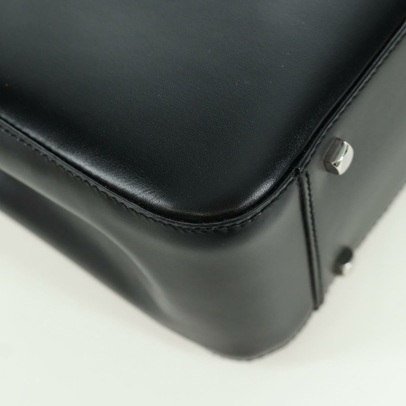 【日本直送】Salvatore Ferragamo Gancini 手提包，黑色銀色真皮，正品，貨號 172480V-11