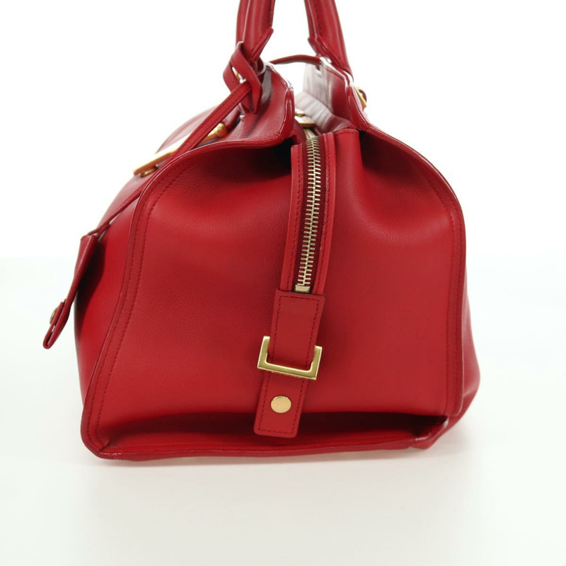 【日本直送】SAINT LAURENT Cabas 經典款手提包，皮革材質，紅色/金色，貨號 311208，正品編號 172487M-3