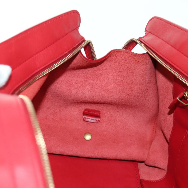 【日本直送】SAINT LAURENT Cabas 經典款手提包，皮革材質，紅色/金色，貨號 311208，正品編號 172487M-20