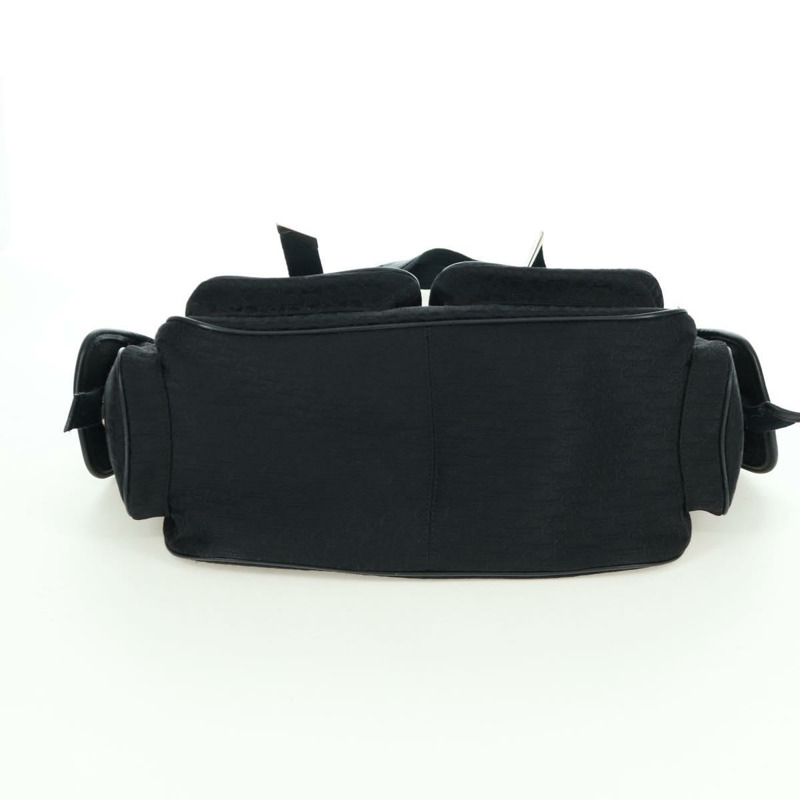 【日本直送】Christian Dior Trotter帆布街頭時尚手袋 黑色銀色 正品 172976SAV-8