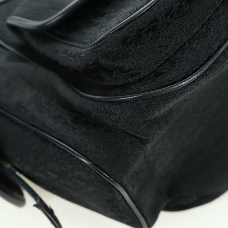 【日本直送】Christian Dior Trotter帆布街頭時尚手袋 黑色銀色 正品 172976SAV-9