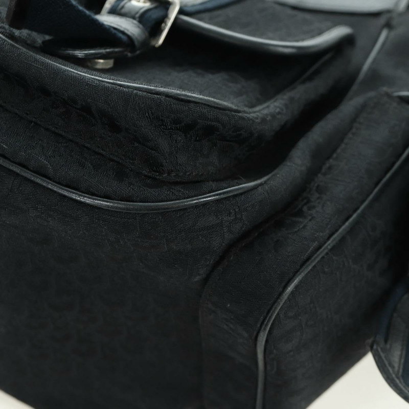 【日本直送】Christian Dior Trotter帆布街頭時尚手袋 黑色銀色 正品 172976SAV-10