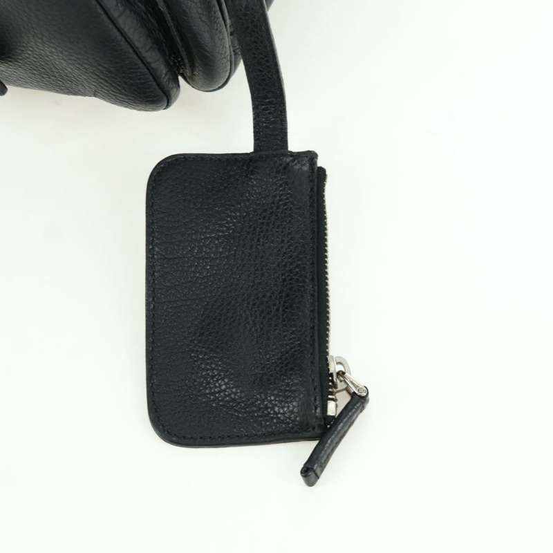 【日本直送】PRADA 托特包 皮革 黑色 銀色 正品 172907SAV-14