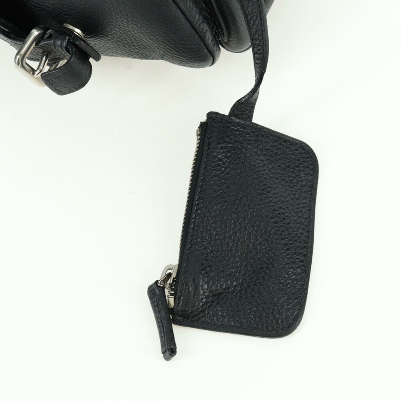 【日本直送】PRADA 托特包 皮革 黑色 銀色 正品 172907SAV-15