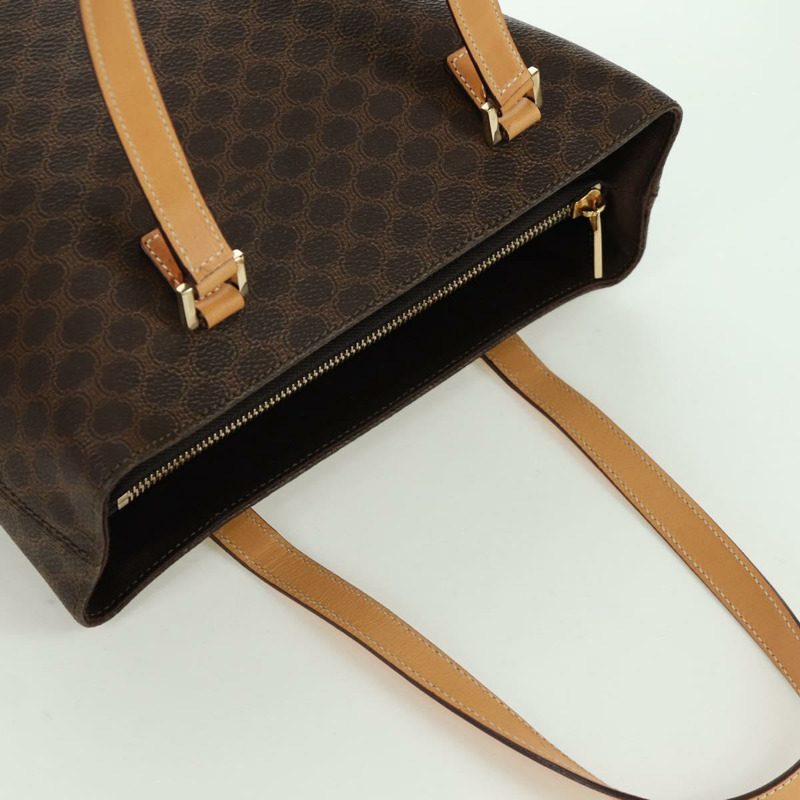【日本直送】CELINE Macadam帆布托特包 PVC皮革 棕色 金色 正品 172793V-5