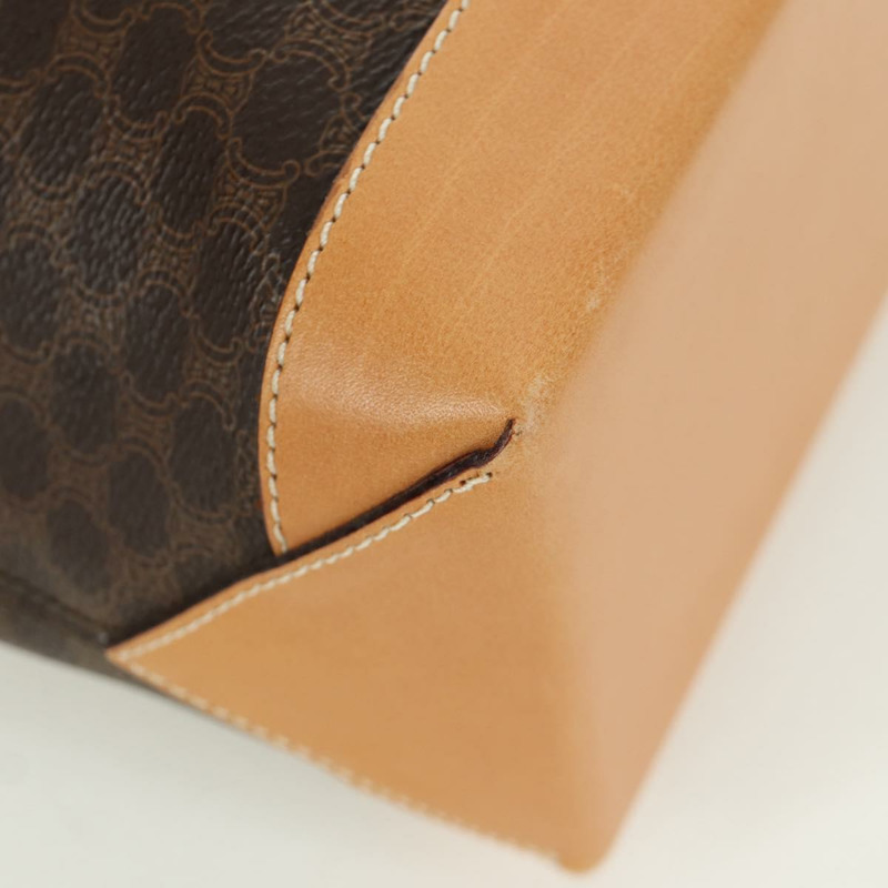 【日本直送】CELINE Macadam帆布托特包 PVC皮革 棕色 金色 正品 172793V-9