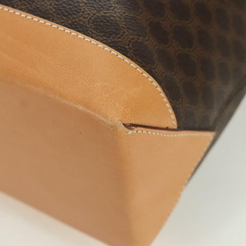 【日本直送】CELINE Macadam帆布托特包 PVC皮革 棕色 金色 正品 172793V-10