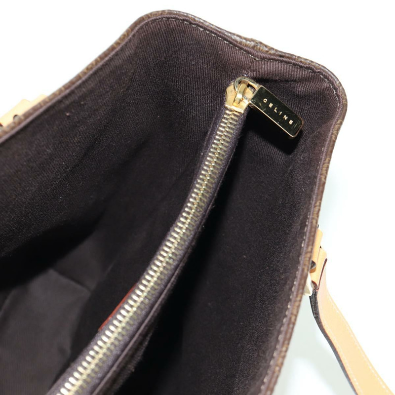 【日本直送】CELINE Macadam帆布托特包 PVC皮革 棕色 金色 正品 172793V-15
