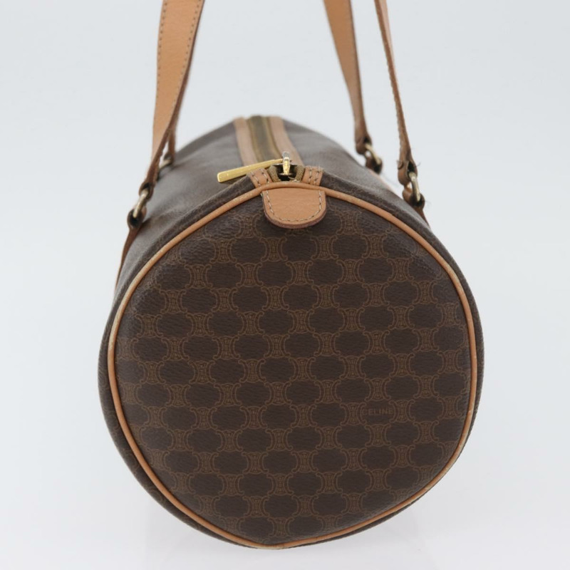 【日本直送】CELINE Macadam帆布手提包 PVC皮革 棕色 金色 正品 171455V-4