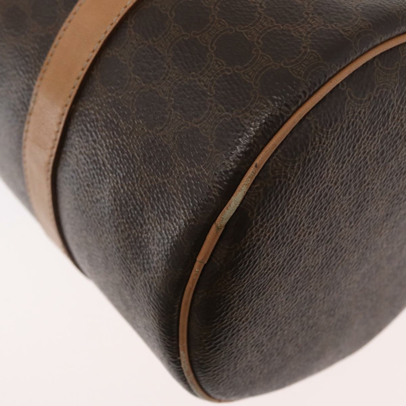 【日本直送】CELINE Macadam帆布手提包 PVC皮革 棕色 金色 正品 171455V-10