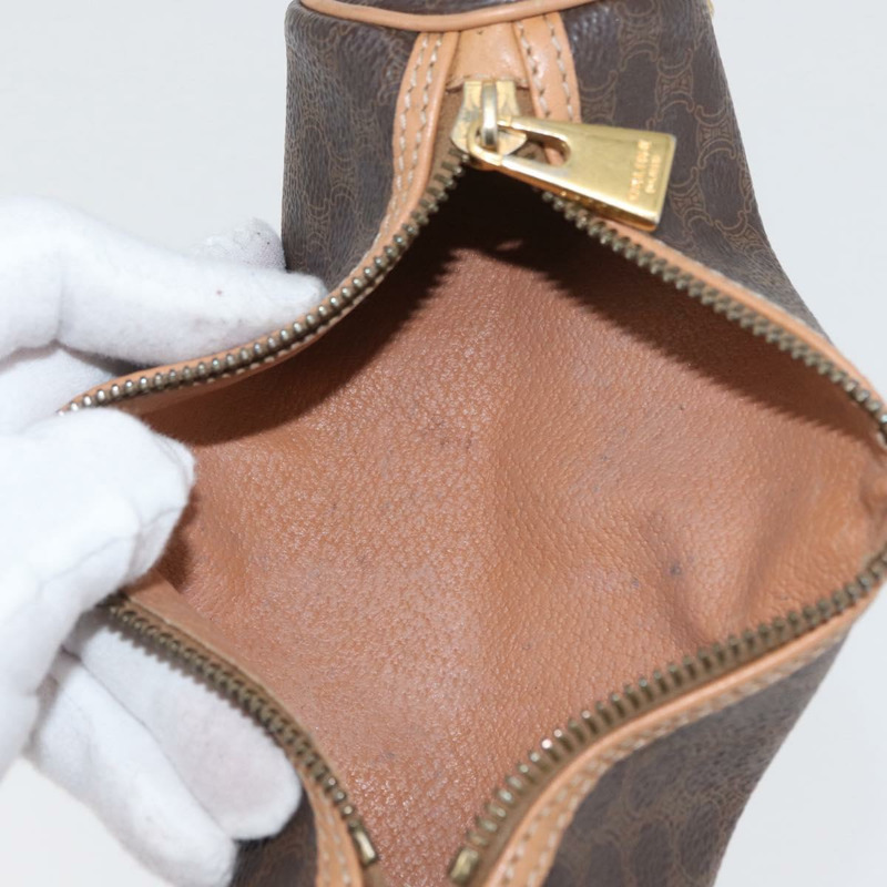 【日本直送】CELINE Macadam帆布手提包 PVC皮革 棕色 金色 正品 171455V-26