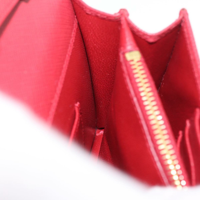 【日本直送】PRADA 鏈條皮夾單肩包 Safiano 皮革 紅色 金色 正品 168305M-22