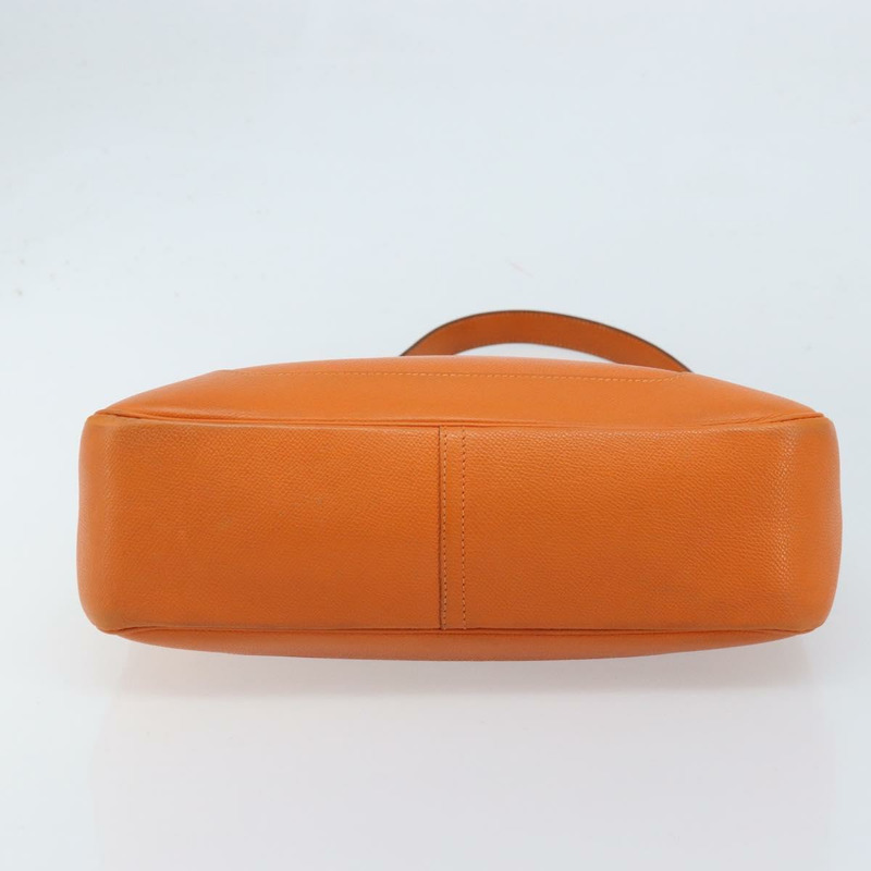 【日本直送】愛馬仕 Trim 31 肩背包 皮革 橙色 銀色 正品 168319V-8