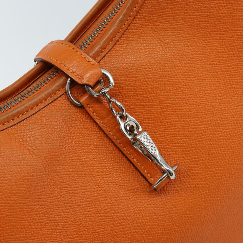 【日本直送】愛馬仕 Trim 31 肩背包 皮革 橙色 銀色 正品 168319V-13