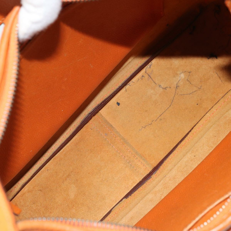 【日本直送】愛馬仕 Trim 31 肩背包 皮革 橙色 銀色 正品 168319V-17
