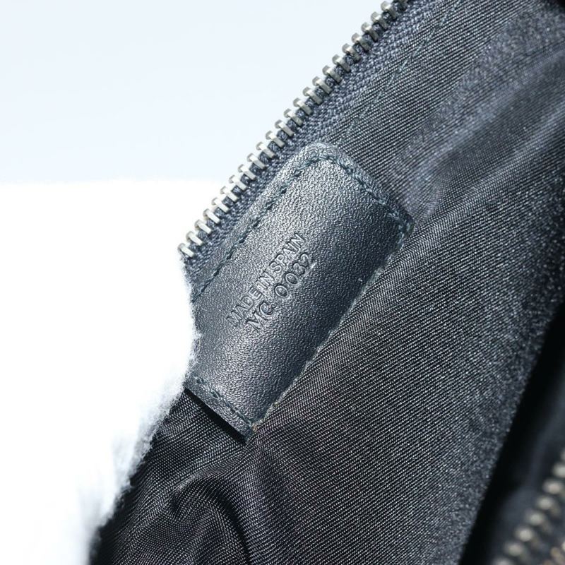 【日本直送】Christian Dior Trotter帆布馬鞍配件包 黑色銀色 Auth ARZ354V-20