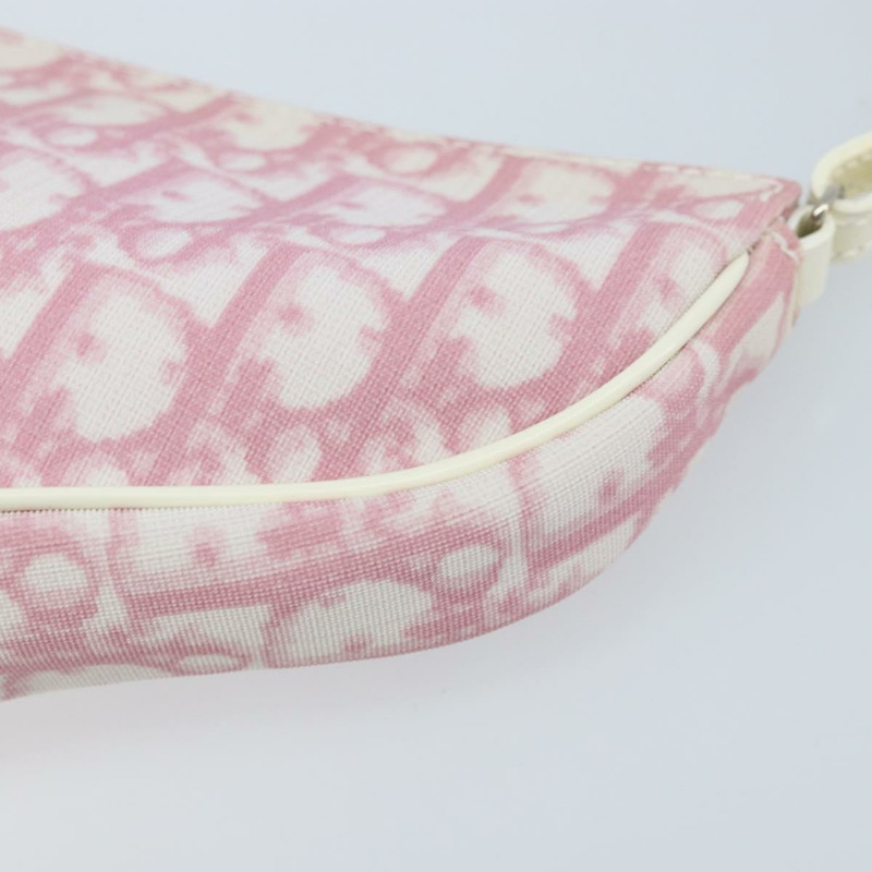 【日本直送】Christian Dior Trotter帆布馬鞍包 PVC 粉紅銀色 正品 ki6567SAV-9