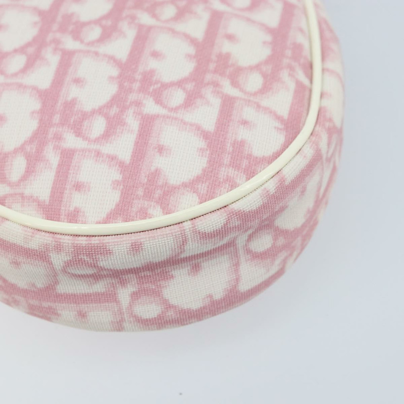 【日本直送】Christian Dior Trotter帆布馬鞍包 PVC 粉紅銀色 正品 ki6567SAV-11