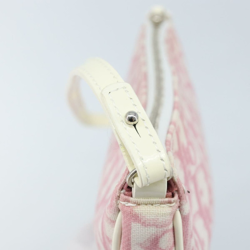 【日本直送】Christian Dior Trotter帆布馬鞍包 PVC 粉紅銀色 正品 ki6567SAV-15