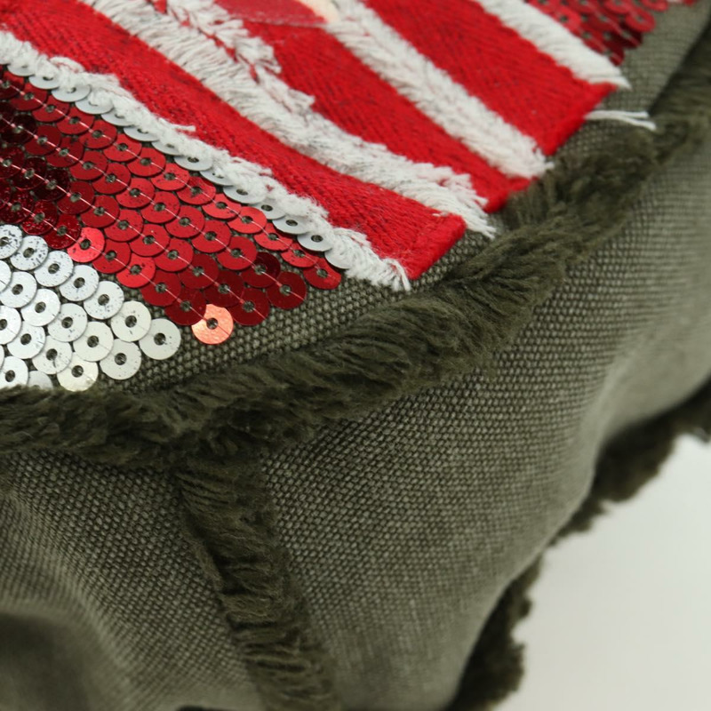 【日本直送】香奈兒哈瓦那鏈條單背包帆布卡其色 CC 正品 168321SAM-11