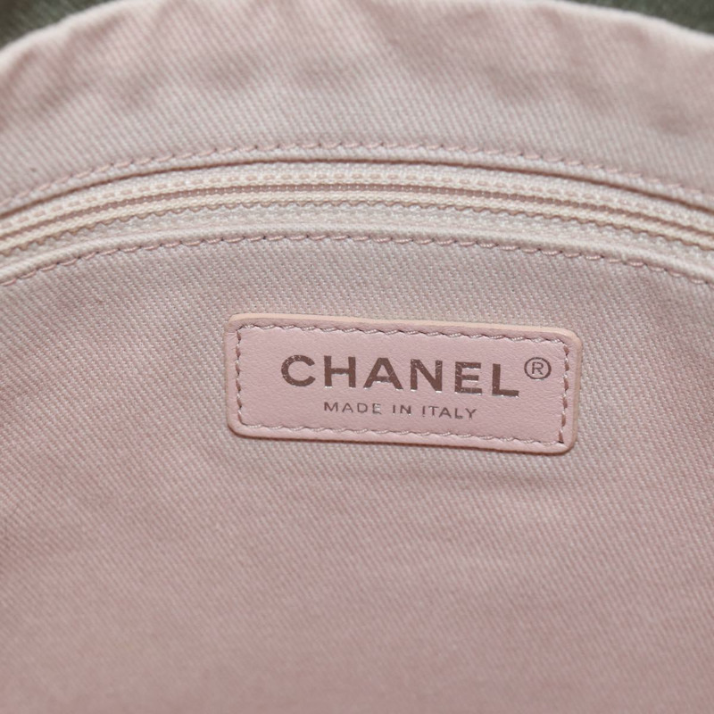 【日本直送】香奈兒哈瓦那鏈條單背包帆布卡其色 CC 正品 168321SAM-19