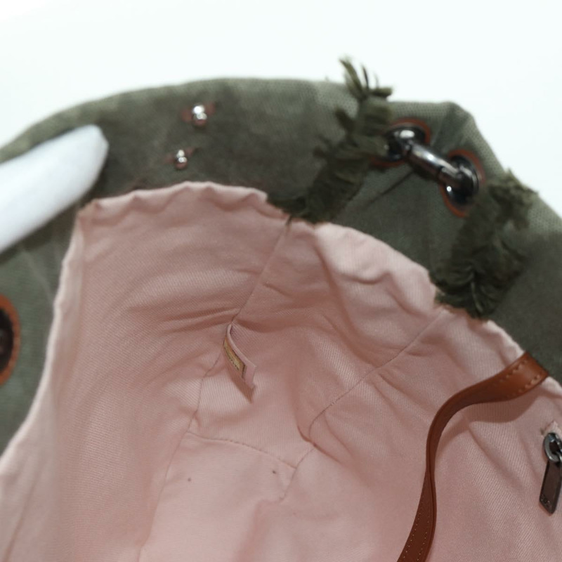 【日本直送】香奈兒哈瓦那鏈條單背包帆布卡其色 CC 正品 168321SAM-21