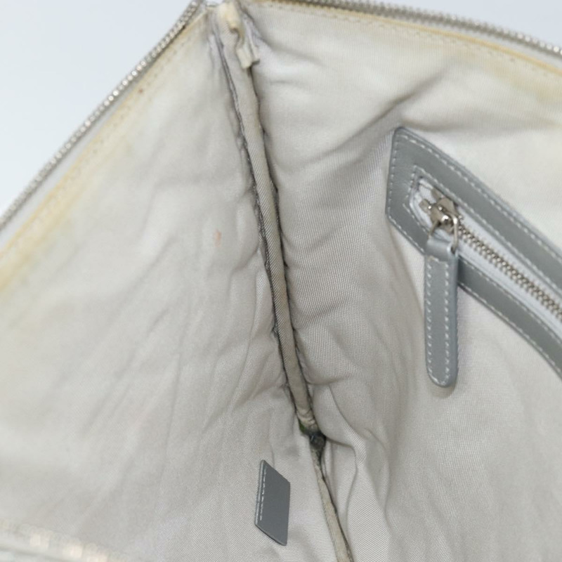 【日本直送】香奈兒 (CHANEL) Matelasse 手拿包 小牛皮 銀色 CC 標誌 Auth 171508A-16