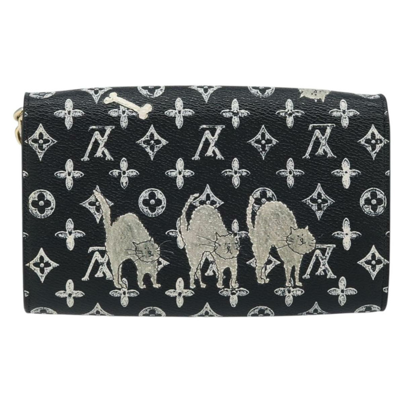 【日本直送】路易威登 Catgram Portefeuille Twist 鏈條包 黑色 M63888 LV 正品 173312SM-1