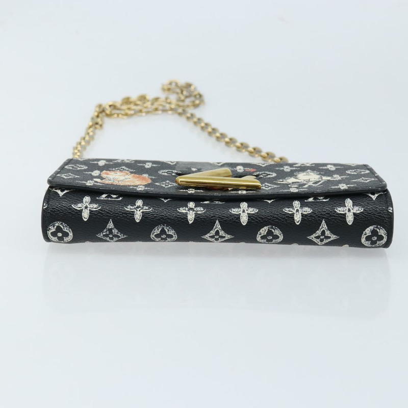 【日本直送】路易威登 Catgram Portefeuille Twist 鏈條包 黑色 M63888 LV 正品 173312SM-4