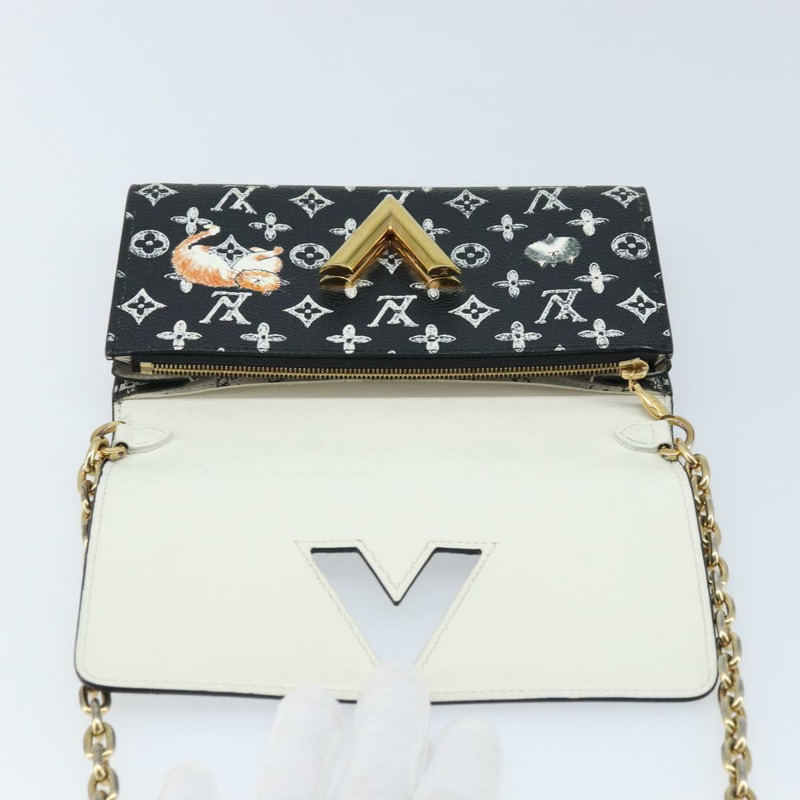 【日本直送】路易威登 Catgram Portefeuille Twist 鏈條包 黑色 M63888 LV 正品 173312SM-9