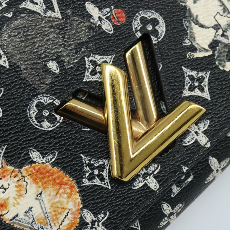 【日本直送】路易威登 Catgram Portefeuille Twist 鏈條包 黑色 M63888 LV 正品 173312SM-16