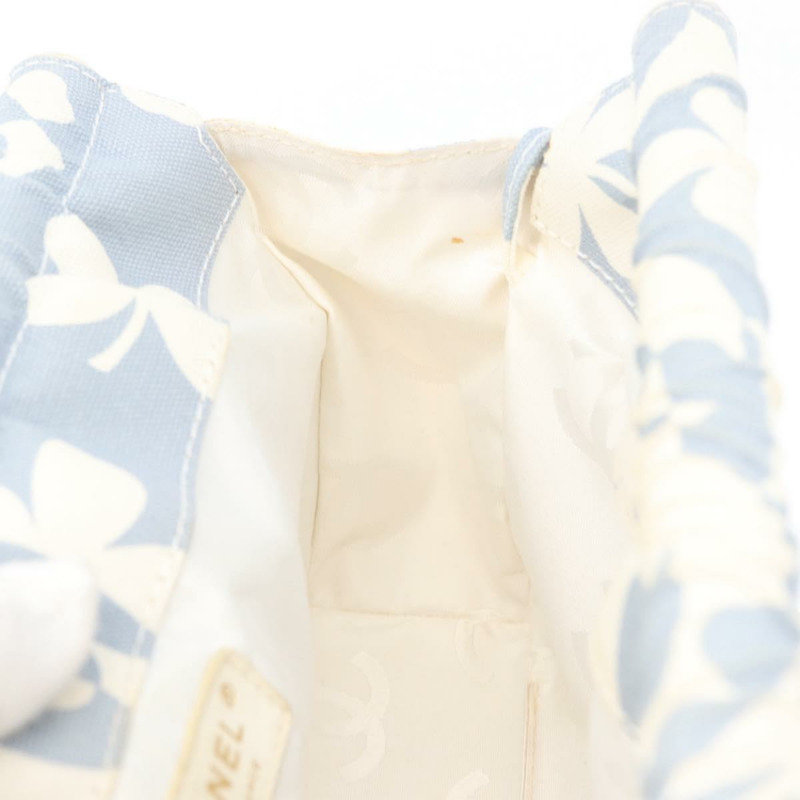 【日本直送】香奈兒鏈條肩背包 帆布 淺藍色 金色 CC 標誌 正品 173315SAV-16