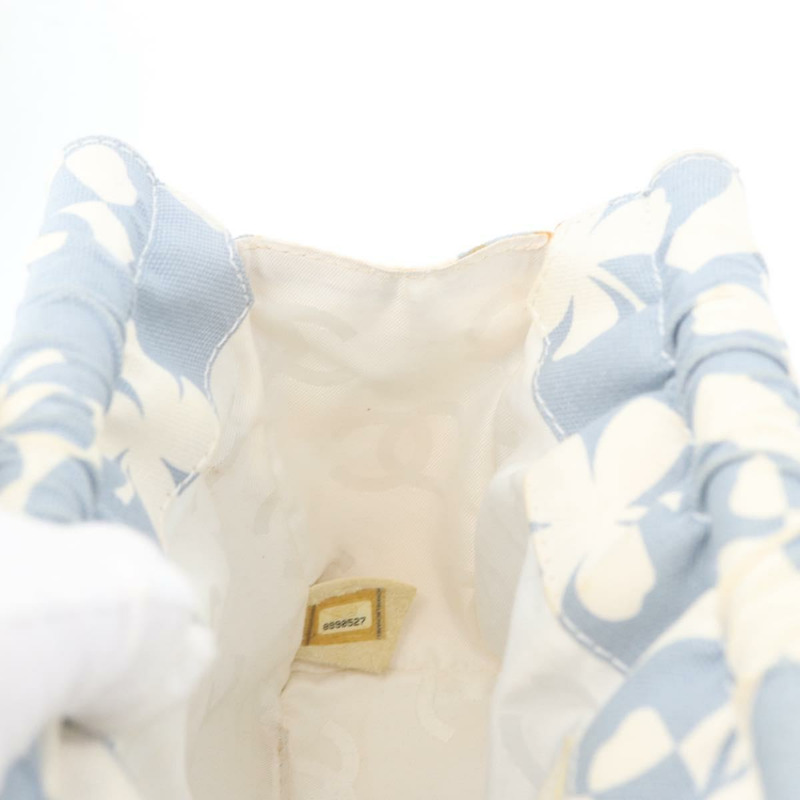 【日本直送】香奈兒鏈條肩背包 帆布 淺藍色 金色 CC 標誌 正品 173315SAV-17