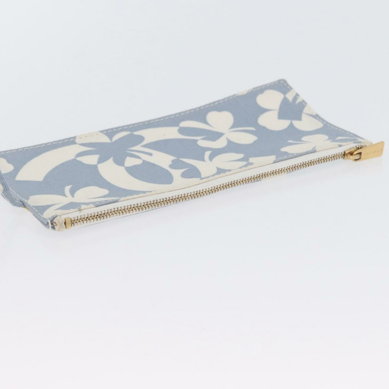 【日本直送】香奈兒鏈條肩背包 帆布 淺藍色 金色 CC 標誌 正品 173315SAV-22