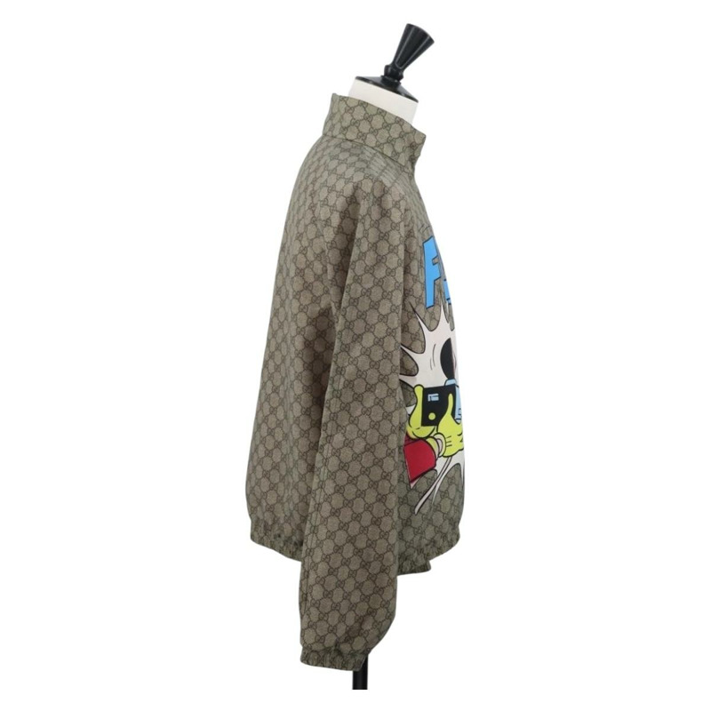 【日本直送】GUCCI GG Supreme 唐老鴨 PVC 米色外套 正品 167030SM-3