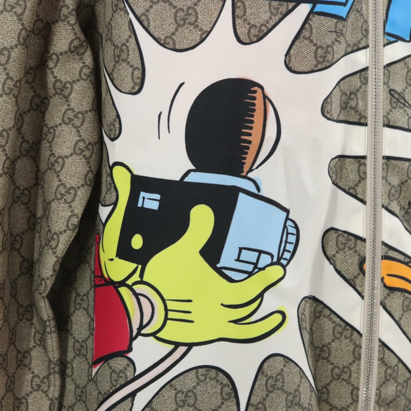 【日本直送】GUCCI GG Supreme 唐老鴨 PVC 米色外套 正品 167030SM-4