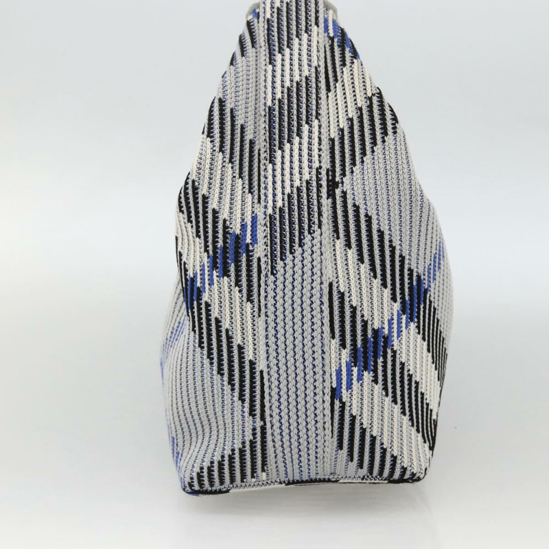 【日本直送】BURBERRY Nova 格紋帆布手提包 淺藍色 金色 正品 LNZ422SAM-4