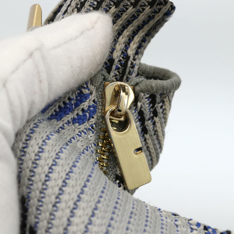 【日本直送】BURBERRY Nova 格紋帆布手提包 淺藍色 金色 正品 LNZ422SAM-15