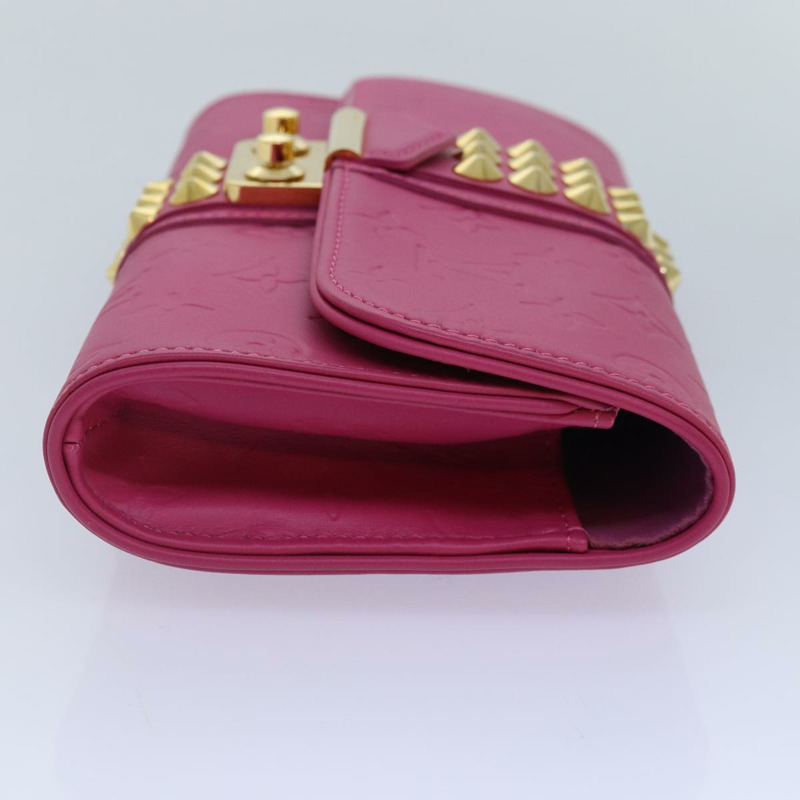 【日本直送】路易威登 Monogram Pochette Courtney 手袋，壓花皮革，粉紅色，正品 yk14516SAV-3