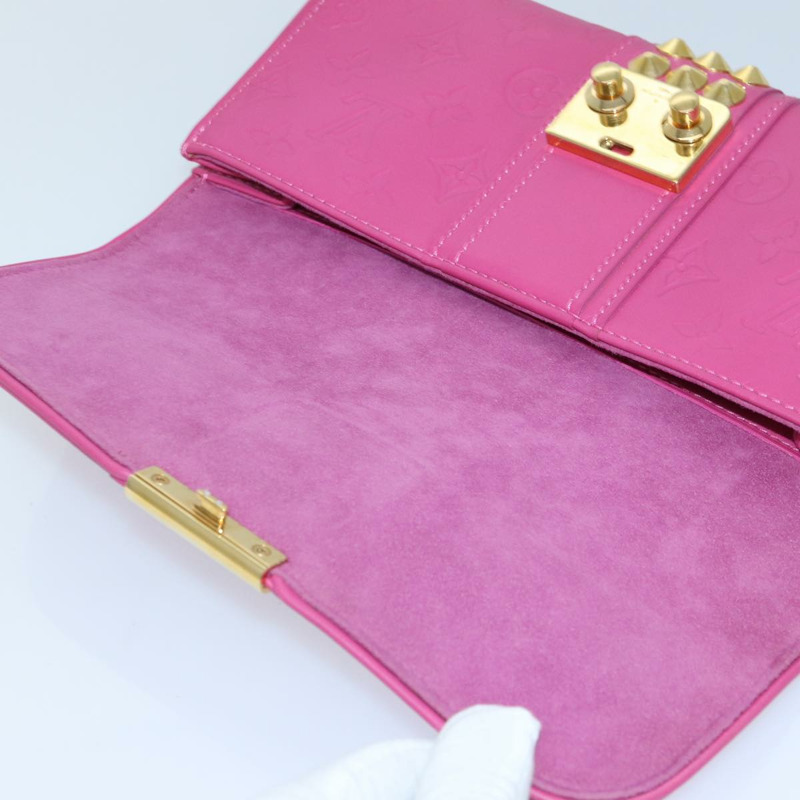 【日本直送】路易威登 Monogram Pochette Courtney 手袋，壓花皮革，粉紅色，正品 yk14516SAV-7