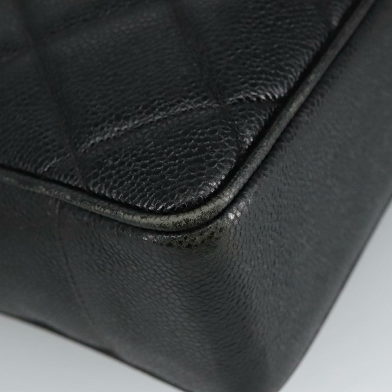 【日本直送】香奈兒 (CHANEL) Matelasse 手袋，魚子醬紋皮革，黑色，CC 標誌，正品編號 101307M-15