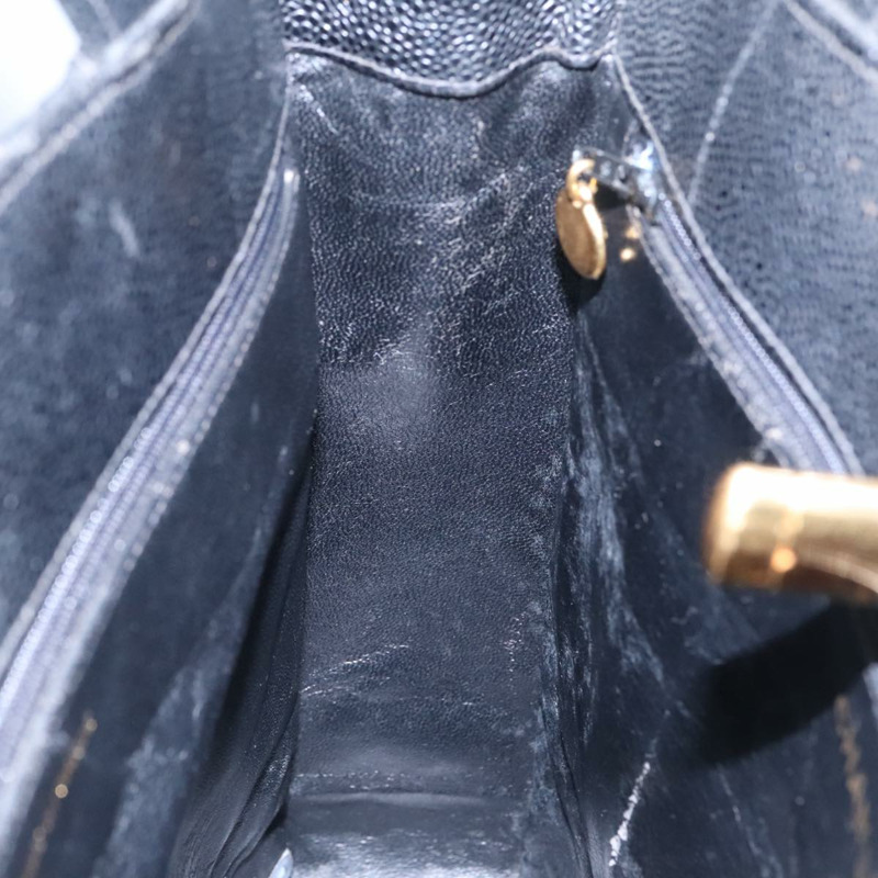 【日本直送】香奈兒 (CHANEL) Matelasse 手袋，魚子醬紋皮革，黑色，CC 標誌，正品編號 101307M-19